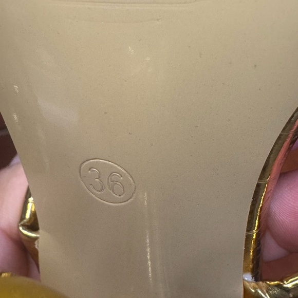 Elegant Gold Women's Heels - Picture 9 of 12